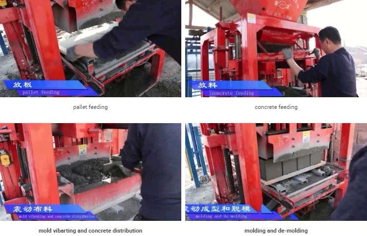 Qtj4-26 Concrete Lintel Block Making Machine Brick Maker Machines